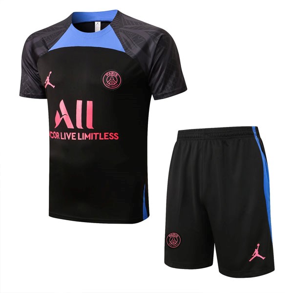 Trainingsshirt PSG Komplett-Set 2022-23 Schwarz